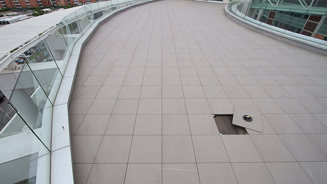 External raised flooring